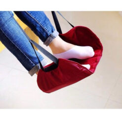 võng gác chân xếp gọn du lịch – chống mỏi chân khi đi máy bay, đi xe