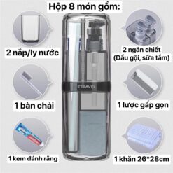 hộp đựng bàn chải & mỹ phẩm cao cấp 🇬🇧 luxury travel organizer set 🇫🇷 trousse de voyage élégante et pratique hộp đựng bàn chải & mỹ phẩm cao cấp 🇬🇧 luxury travel organizer set 🇫🇷 trousse de voyage élégante et pratique