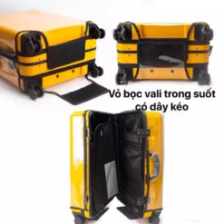 Alternative view of 🇻🇳 Vỏ bọc vali trong suốt có dây kéo tiện lợi, chống nước cao cấp.  🇫🇷 Housse de valise transparente avec fermeture éclair.  🇬🇧 Transparent luggage cover with zipper.